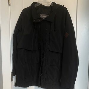 Eddie Bauer Black Raincoat
